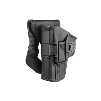 פרופיל צד נרתיק M1 המציג את לחצן השחרור לאבטחה כפולה - מגן 360