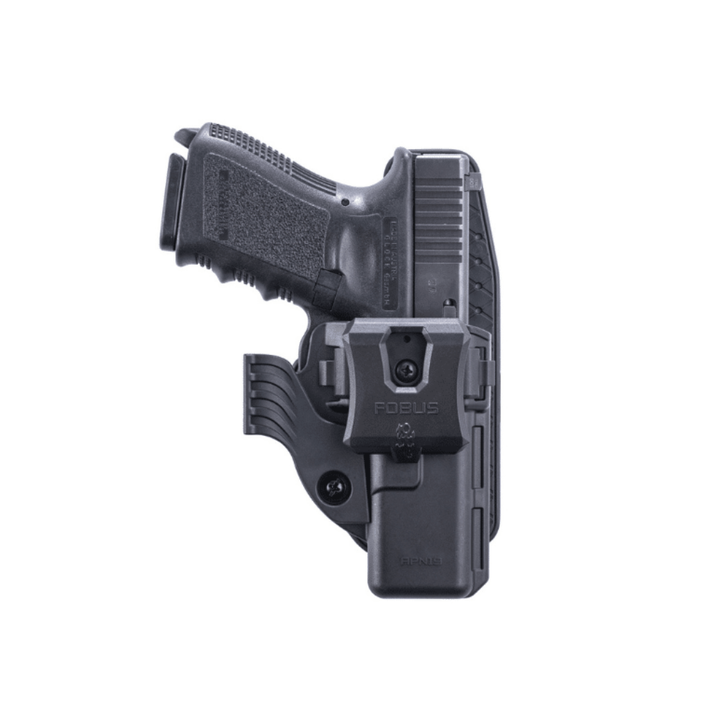 נרתיק לאקדח גלוק 19 דגם Fobus APN19 - מבט מלפנים (IWB/OWB)