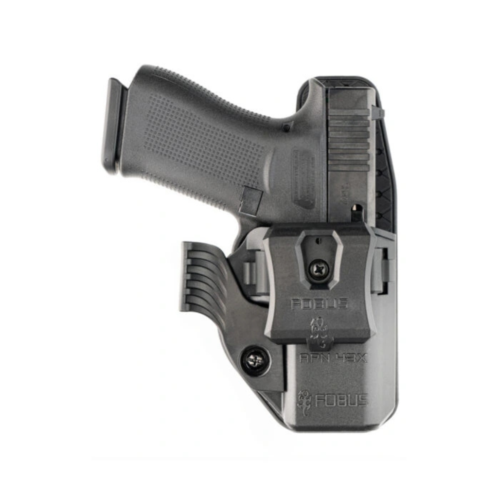 נרתיק לאקדח גלוק 43X דגם Fobus APN43X - מבט מלפנים (IWB/OWB)