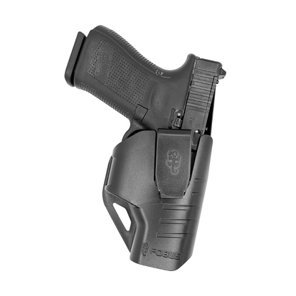 נרתיק פנימי לגלוק 19 דגם Fobus GLC - מבט מלפנים עם קליפס להסלקה